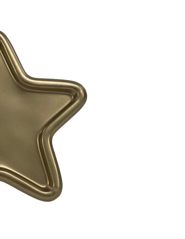 Bandeja Estrella Dorada 17x17x1cm - Elegante Accesorio Decorativo