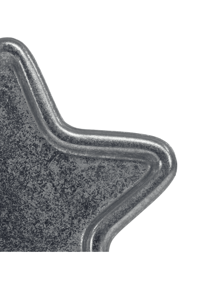 Bandeja estrella plateada 17x17x1cm