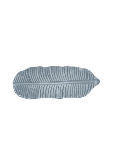 Bandeja hoja ondas 37x14cm plástica gris