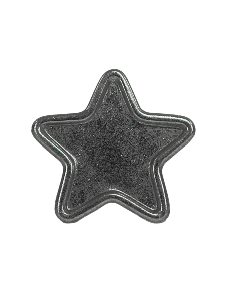 Bandeja estrella plateada 17x17x1cm