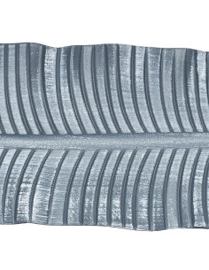 Bandeja hoja ondas 47x16cm plástica gris 2