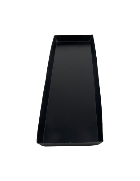 Bandeja metálica negra 45x12x2cm