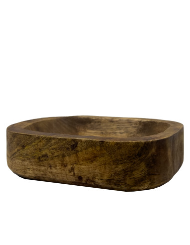 Bowl de Madera Oscuro 15x12x4,5cm - Elegante y Versátil