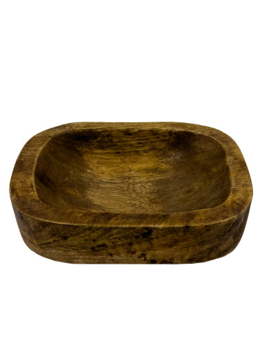 Bowl de Madera Oscuro 15x12x4,5cm - Elegante y Versátil
