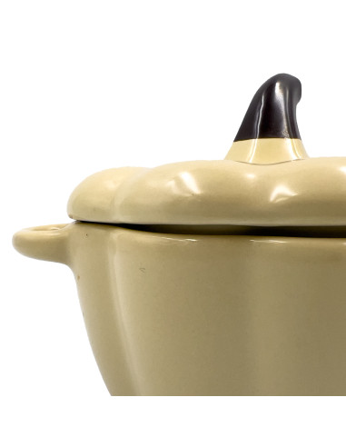 Bowl Cerámica Calabaza con Tapa 10,5cm - Menaje de Mesa