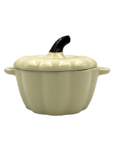 Bowl cerámica calabaza con tapa 10,5cm