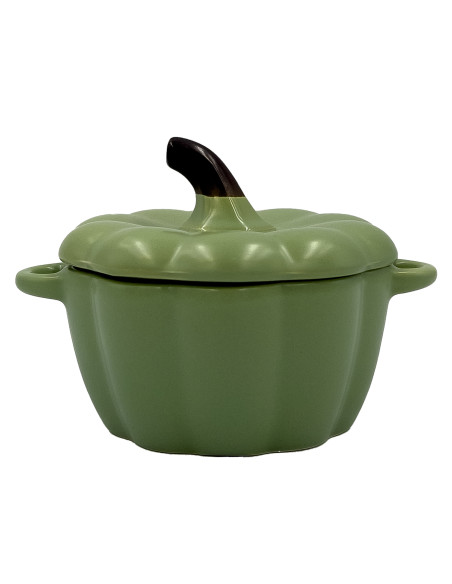 Bowl cerámica calabaza con tapa 10,5cm