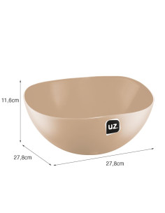 Ensaladera beige 3L 2