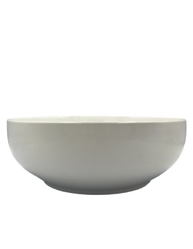 Ensaladera cerámica blanca
