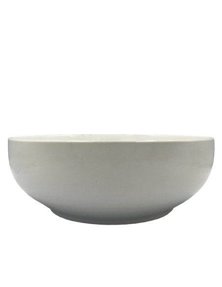 Ensaladera cerámica blanca