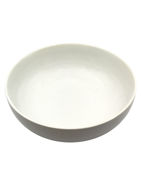 Ensaladera cerámica blanca