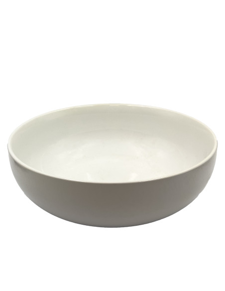 Ensaladera cerámica blanca