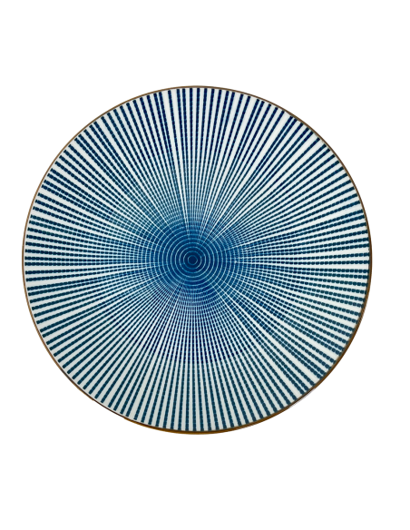 Plato bajo rayas 17,8cm