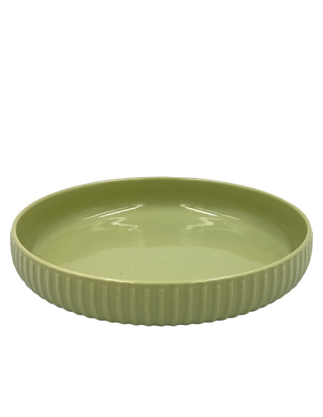 Plato hondo Comacchio verde 20cm