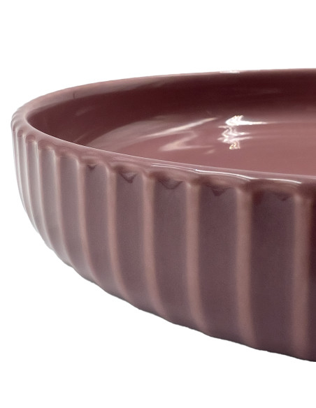 Plato hondo Comacchio morado 20cm