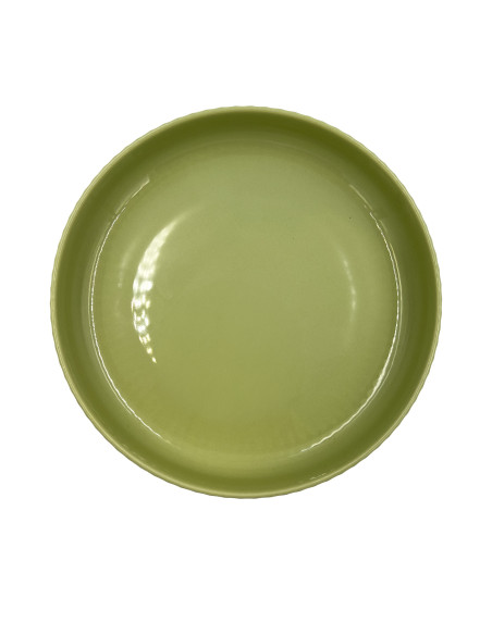 Plato hondo Comacchio verde 20cm