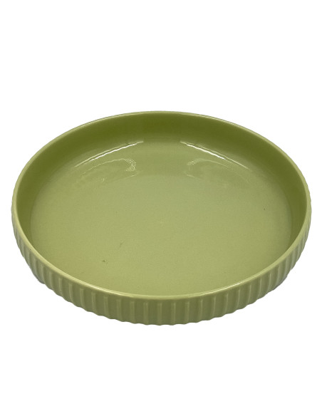 Plato hondo Comacchio verde 20cm