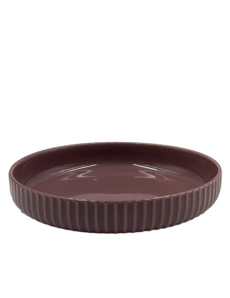 Plato hondo Comacchio morado 20cm