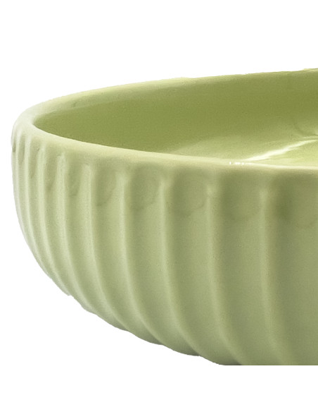 Plato hondo Comacchio verde 20cm