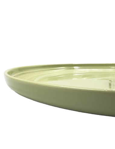 Plato Fondo Comacchio Verde 25cm - Elegancia en tu Mesa