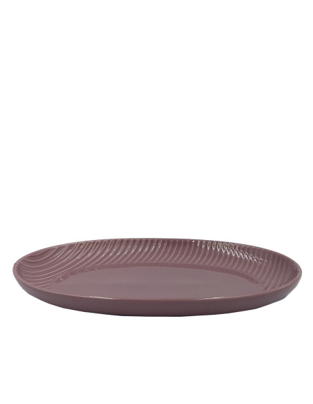 Plato ovalado Comacchio morado 30,5cm
