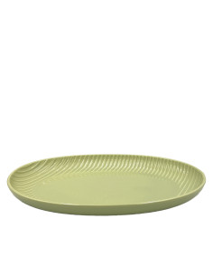 Plato ovalado Comacchio verde 30,5cm