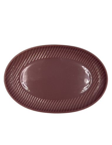 Plato Ovalado Comacchio Morado 30,5cm - Elegancia en tu Mesa