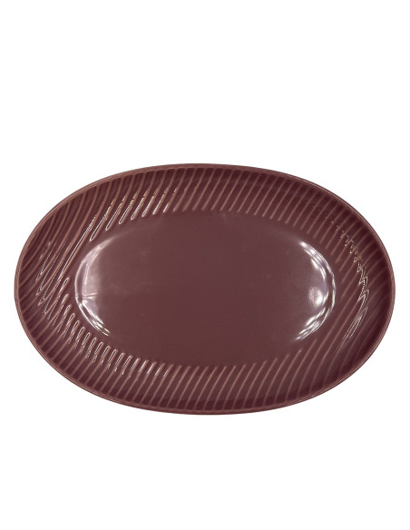 Plato ovalado Comacchio morado 30,5cm