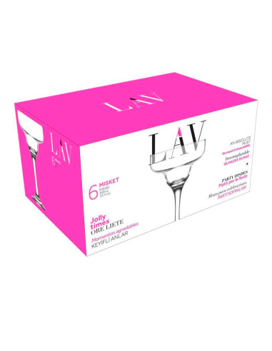 Copa Margarita 295ml Set de 6 - Copas Elegantes y Prácticas