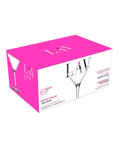 Copa Martini 175ml Set de 6 - Copas Elegantes para Cócteles