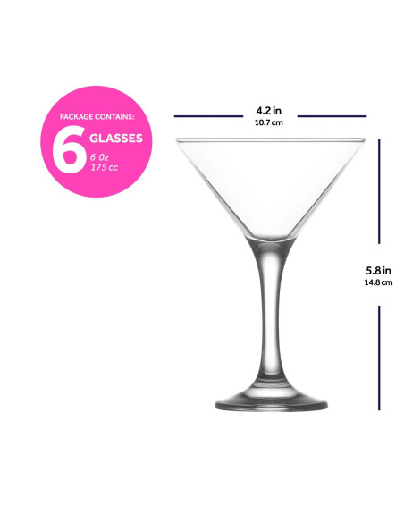 Copa Martini 175ml set de 6