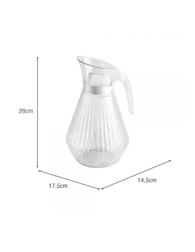 Jarra Transparente 2L - Diseño Elegante y Funcional