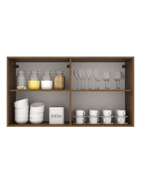 Aéreo cocina Agata gris 2 puertas 80cm