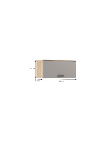Aéreo Cocina Amalia 1 Puerta 80cm - Mueble Moderno para Cocina