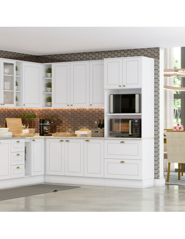 Aéreo Cocina Americana Blanco 120 cm - Muebles de Cocina