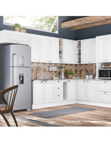 Aéreo Cocina Americana Blanco 120 cm - Muebles de Cocina