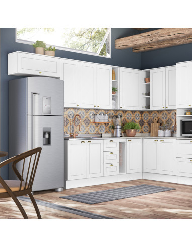 Aéreo Cocina Americana Blanco 2 Puertas 80cm - Muebles de Cocina