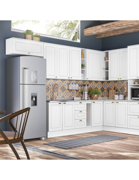 Aéreo cocina Americana blanco 2 puertas 80cm