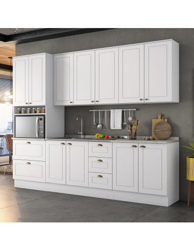 Aéreo Cocina Americana Blanco 2 Puertas 80cm - Muebles de Cocina