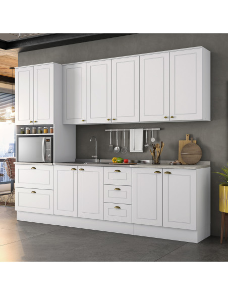 Aéreo cocina Americana blanco 2 puertas 80cm