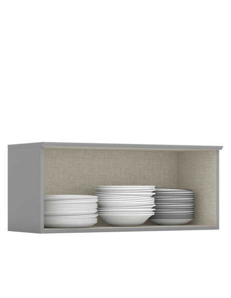 Aéreo cocina Americana gris 1 puerta 80cm