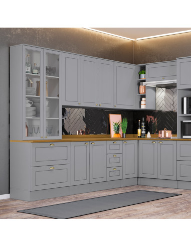 Aéreo Cocina Americana Gris 40cm - Mueble de Cocina