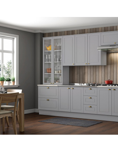 Aéreo Cocina Americana Gris 40cm - Mueble de Cocina