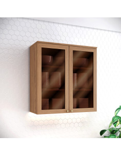 Aéreo cocina Requinte 2 puertas vidrio 80cm 2