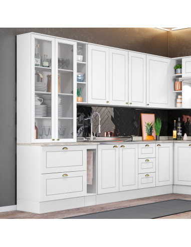 Aéreo Especiero Americana Blanco 20cm - Mueble de Cocina