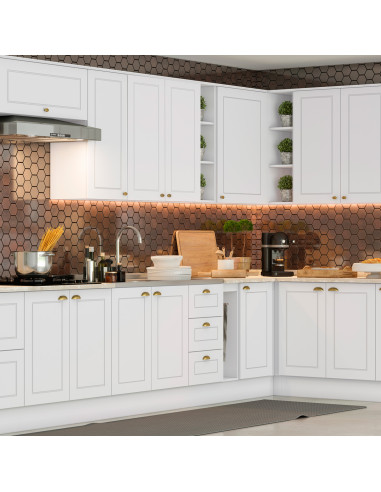 Aéreo Especiero Americana Blanco 20cm - Mueble de Cocina