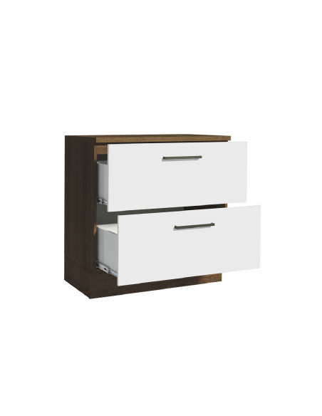 Base cocina Agata blanco 2 cajones 80cm