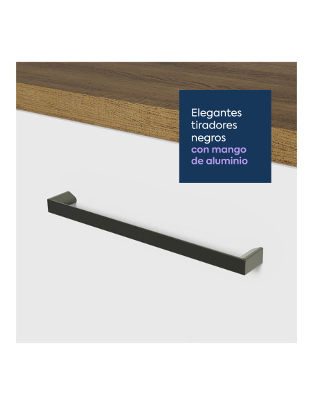 Base cocina Agata blanco 2 puertas 3 cajones 120cm