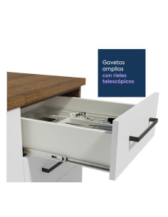 Base cocina Agata blanco 3 cajones 60cm 2