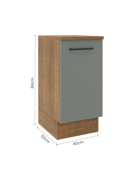 Base cocina Agata gris 1 puerta 40cm
